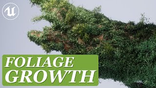 Foliage Growth Effect in Unreal Engine 54 Procedural [upl. by Anyat]