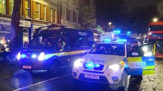 12 London Police Vans Rush To Scene [upl. by Schwartz410]