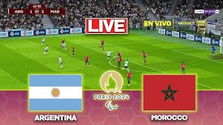 🔴LIVE Argentina vs Morocco  Paris 2024 Olympics Games  Full Match Today [upl. by Thevenot]