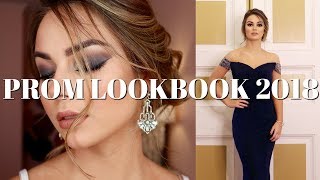 PROM 2018 THREE DIFFERENT LOOKS  HAIR MAKEUP DRESS  EJB [upl. by Harrod]