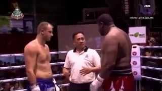 Riddick Bowe Vs Levgen Golovin Muay Thai [upl. by Erskine506]