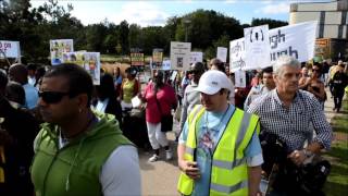 Dalian Atkinson march held in Telford [upl. by Annohsat]