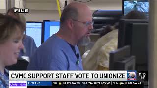 CVMC support staff vote overwhelmingly to unionize [upl. by Lotson418]