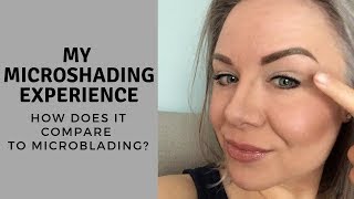 My NEW brows Microshading vs Microblading  Which is better for oily skin [upl. by Lhok700]