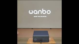 Wanbo X5 Pro projector uses a desktop stand to project on the screen wanbo x5proprojector [upl. by Adiaj29]