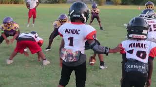 memphis maniacs Vs East memphis vikings 8u memphis youthfootball knoxgang [upl. by Redd579]