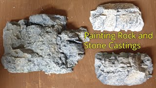 57 Casting and Painting Woodland Scenics Rock and Stone Molds using Acrylic Paints and Washes [upl. by Karola901]