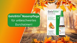 GeloSitin® Nasenpflege – Bei trockener Nasenschleimhaut [upl. by Yaakov]