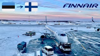 REVIEW  Finnair  Tallinn TLL  Helsinki HEL  Embraer ERJ190  Economy [upl. by Cuthburt]