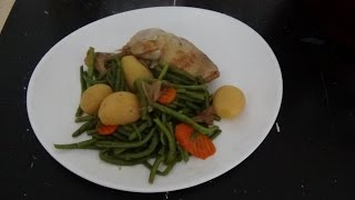 Poulet haricots verts à la Provençale au Cookeo [upl. by Kutzenco]