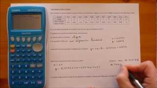 Comment effectuer une approximation affine sur sa calculatrice graph 25 pro [upl. by Anahsahs]