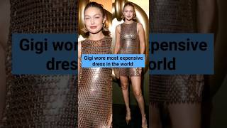 Gigi Hadid wore most expensive dress in the world in paris fashion week gigihadid parisfashionweek [upl. by Melodie]