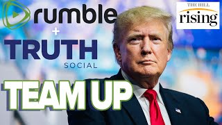 Trumps Truth Social TEAMS UP With Video Platform Rumble Bucking Liberal Social Media [upl. by Wiburg]