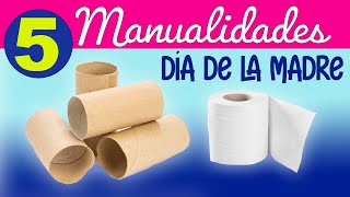 5 manualidades para el DÍA DE LA MADRE con RECICLAJE [upl. by Atiugram]