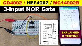1034 CD4002 dual 4input NOR gate CMOS [upl. by Leahkim]