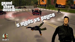 5 new mods vs Police in GTA 3 [upl. by Still]