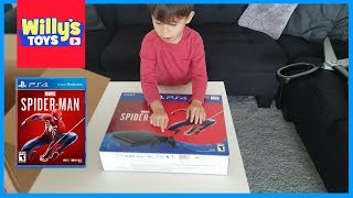 Sony PlayStation 4 Slim 1TB SpiderMan Bundle UNBOXING Video PS4  Willys Toys [upl. by Ylesara268]