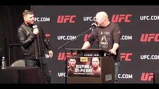 Georges StPierre and Michael Bisping Unhinged Shut the F Up [upl. by Ellak626]