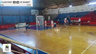 Club Prat vs SF basket  19102024 [upl. by Sukcirdor]