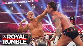 Cody Rhodes outlasts everyone to win Mens Royal Rumble Match Royal Rumble 2024 highlights [upl. by Mathew922]