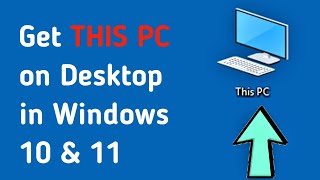 How to Get THIS PC on Desktop in Windows 11\10 EASY [upl. by Asyar207]