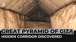 Egypt Scientists reveal hidden corridor in Great Pyramid of Giza [upl. by Ardnwahsal]