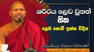 ශරීරය ලෙඩ වුනත් සිත ලෙඩ නොවී ඉන්න විදියHadapangoda Niwathapa theropahuradharmayai obaibana [upl. by Lytle251]