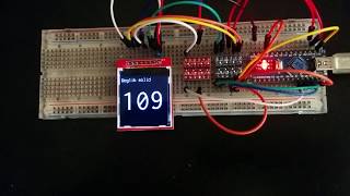 16 MHz Arduino Ucglib library w ST7735 solid rendering [upl. by Melicent841]