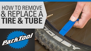 How to Remove and Install a Bicycle Tire amp Tube [upl. by Akemehs]