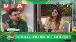 Juan Grabois quotEl DNU funciona como una cortina de humo para no discutir el 30 de inflaciónquot [upl. by Nahsyar29]