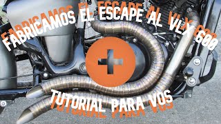 VLX 600 fabricamos los escapes en INOX🔥🔥 mas un tutorial de como fabricar unos PEDALINES 😲👌💯 [upl. by Nairadal]