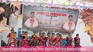 Don Bosco School Balisankara  Sambalpuri Dance  Saunamara Parish  Priestly Ordination [upl. by Elinore]