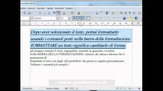 LibreOffice Writer  Formattare il testo [upl. by Itraa]