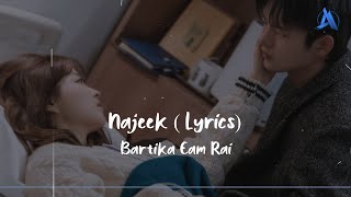 Bimbaakash Najeek Lyrics Bartika Eam Rai  najeek bartikaeamrai [upl. by Nollahp]