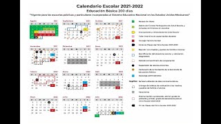 Calendario escolar 2021 2022 [upl. by Rosenkranz304]