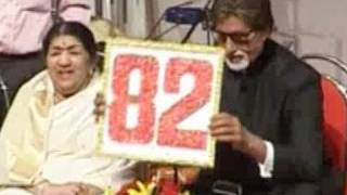 Amitabh Bachchan felicitates Lata Mangeshkar on her birthday [upl. by Chrissy480]