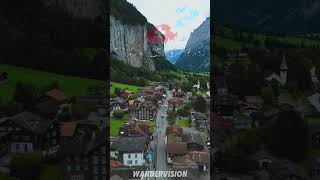 Town Valley in Mountains of Switzerland [upl. by Airtened]