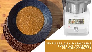 Lentilles à la marocaine 3dess au Monsieur Cuisine Connect MCC [upl. by Siseneg]