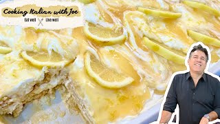 Worlds Best Lemon Tiramisu Recipe Easy Cooking Italian with Joe [upl. by Cindelyn305]