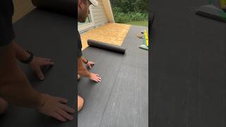 How I Installed Warrior Roofing Felt Roof Underlayment On New Porch Awning [upl. by Kreitman]