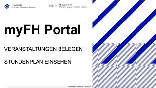 Lernplattform myFHPortal  Anleitungsvideo 2024 [upl. by Hasty625]