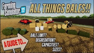 FS22  A GUIDE TO… ALL THINGS BALES  Farming Simulator 22  INFO SHARING PS5 [upl. by Carena922]