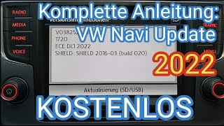 Anleitung VW Navi Update 2022 kostenlos in deutsch  Discover Media für Composition Media [upl. by Tricia]