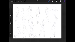 Day 1  ᙏ Gesture drawing practice [upl. by Cathryn731]