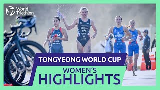 Race Highlights  2024 TONGYEONG WORLD TRIATHLON CUP  Women [upl. by Neuberger]