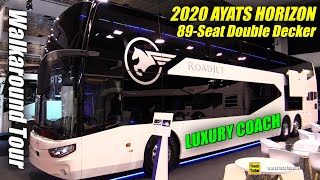 2020 Ayats Horizon 89 Seat Double Decker Coach  Exterior Interior Walkaround [upl. by Hgielrebmik]