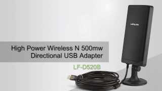 LAFALINK LFD520B High Power Wireless USB Wifi Adapter Wifi Long range [upl. by Ahsinyt693]