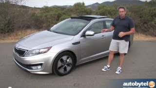 2013 Kia Optima Hybrid Test Drive amp Car Video Review [upl. by Shelburne965]