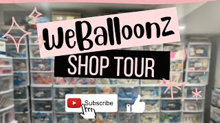 WeBalloonz Shop Tour  How to Store Balloons and Balloon Supply  How To Organize Your Balloons [upl. by Chinua509]