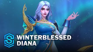 Winterblessed Diana Wild Rift Skin Spotlight [upl. by Rizzi]